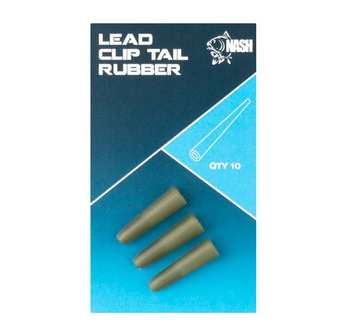 Nash Lead Clip Tail Rubber (10 pcs) - Camou Green