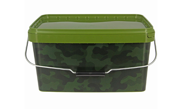 Carp Tacklebox Complete, repli de petit matériel de marques connues ! - NGT Square Camo Bucket