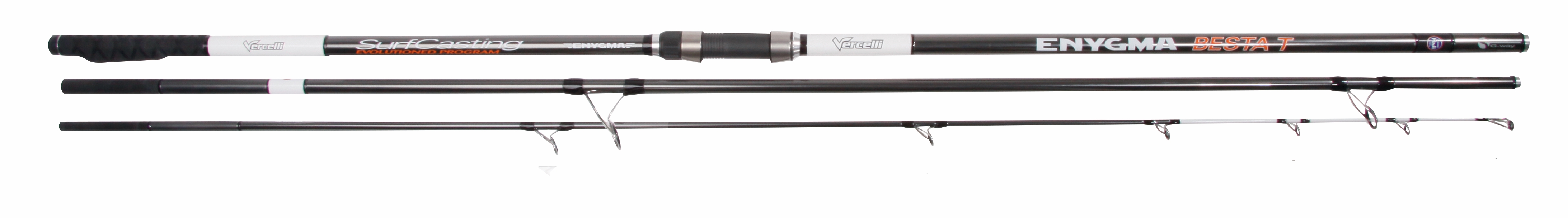 Canne Surfcasting Vercelli Enygma Besta T 4.50m (150-300g) (3-Brins)