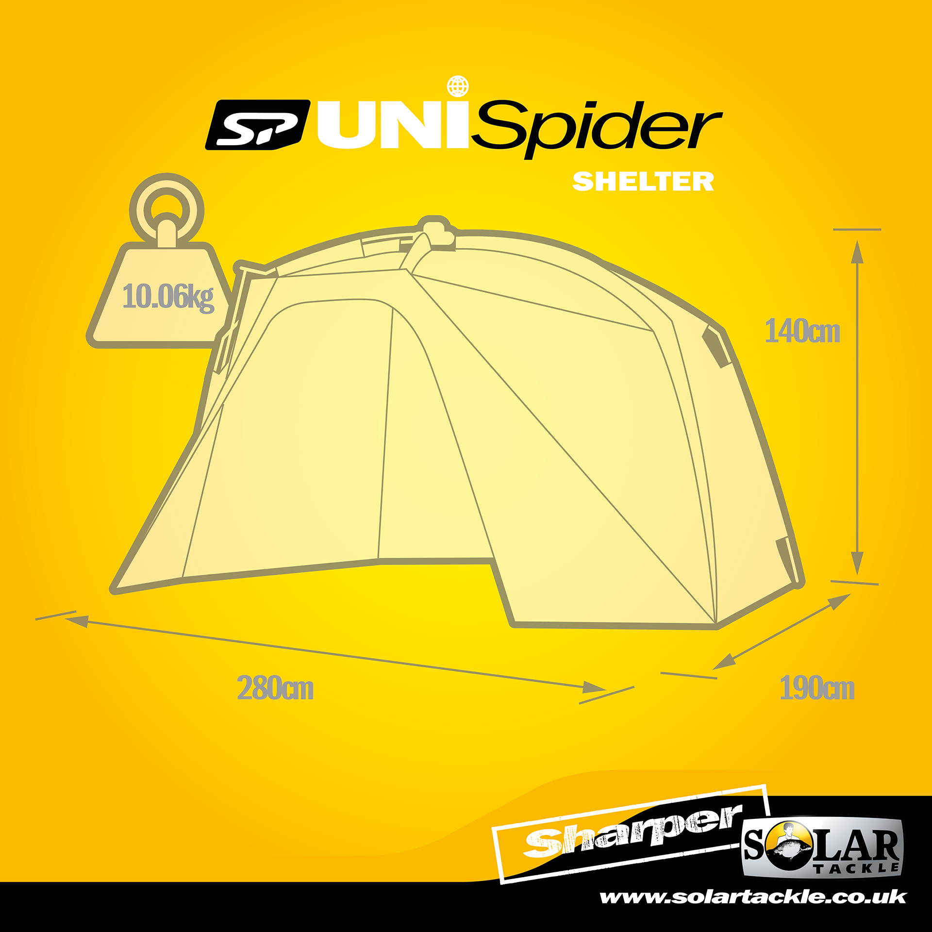Solar SP Uni Spider Bivvy Bundle (Bivvy avec Infil Panel et tapis de sol zippé)