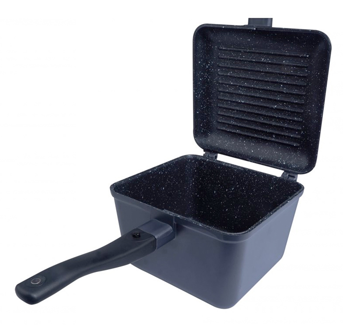 Poêle Ridgemonkey Connect Deep Pan & Griddle Granite Edition