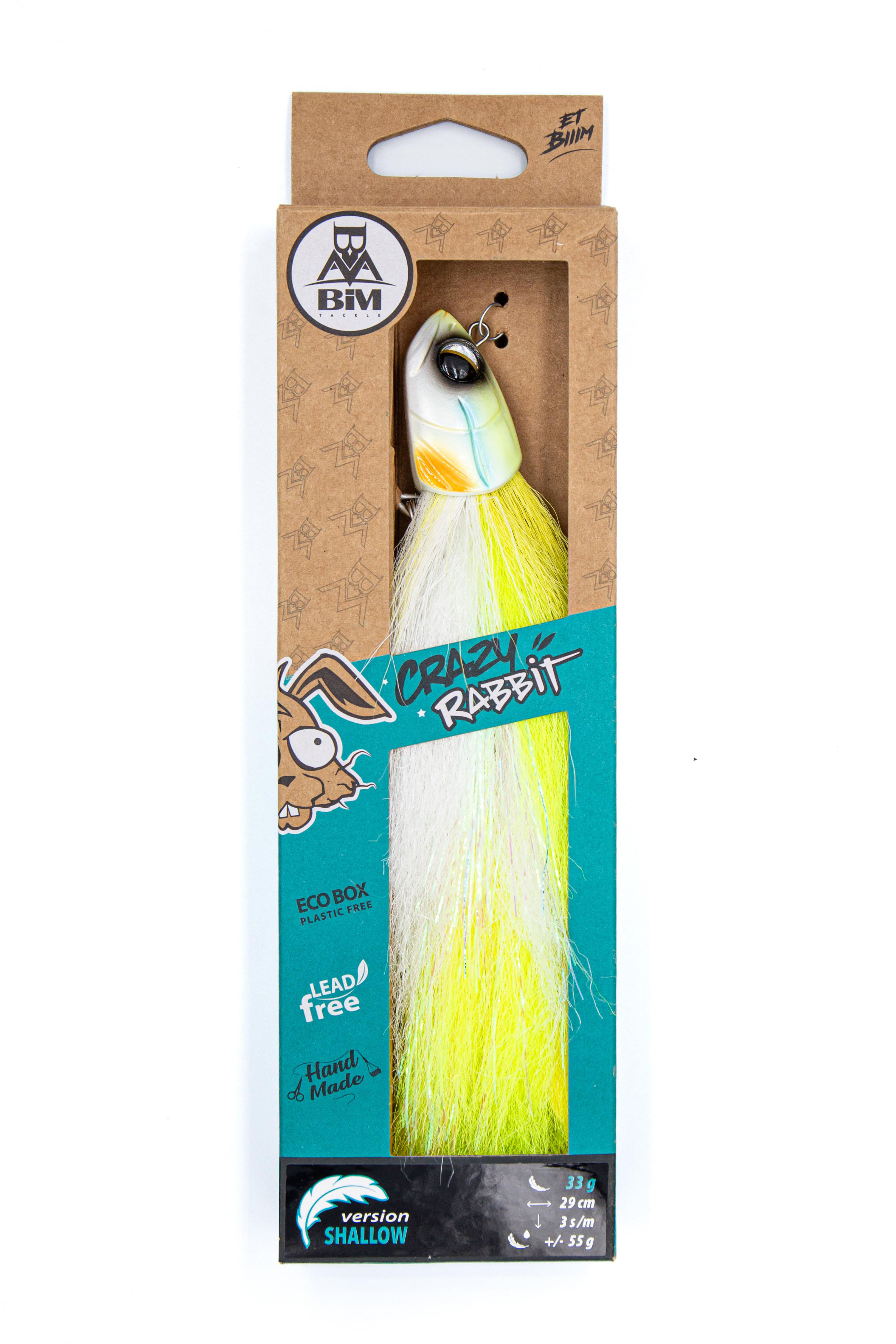 BIM Tackle Crazy Rabbit Sans plomb 29cm (33g) - Chart White