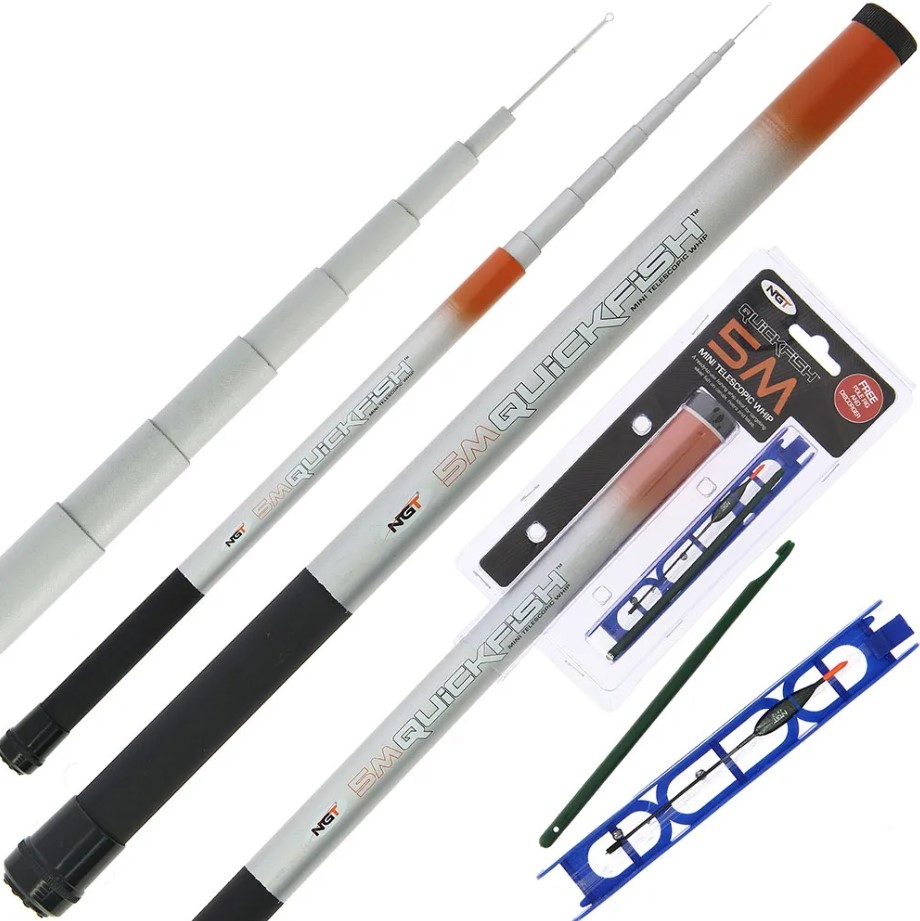 Canne au Coup NGT Quickfish Combo Compact Whip 5m (Incl. Ligne & Dégorgeoir)