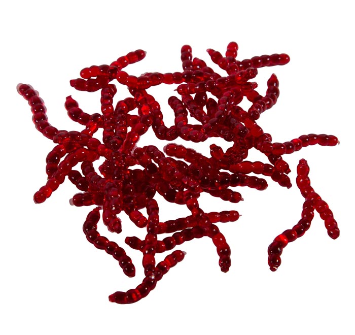 Ultimate Baits Bloodworms Transparant Red (50pcs)