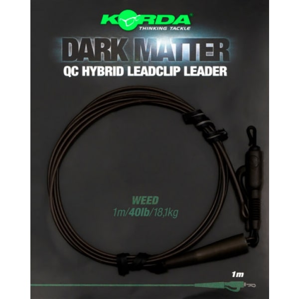 Korda Dark Matter Leader QC Hybrid Clip - Weed