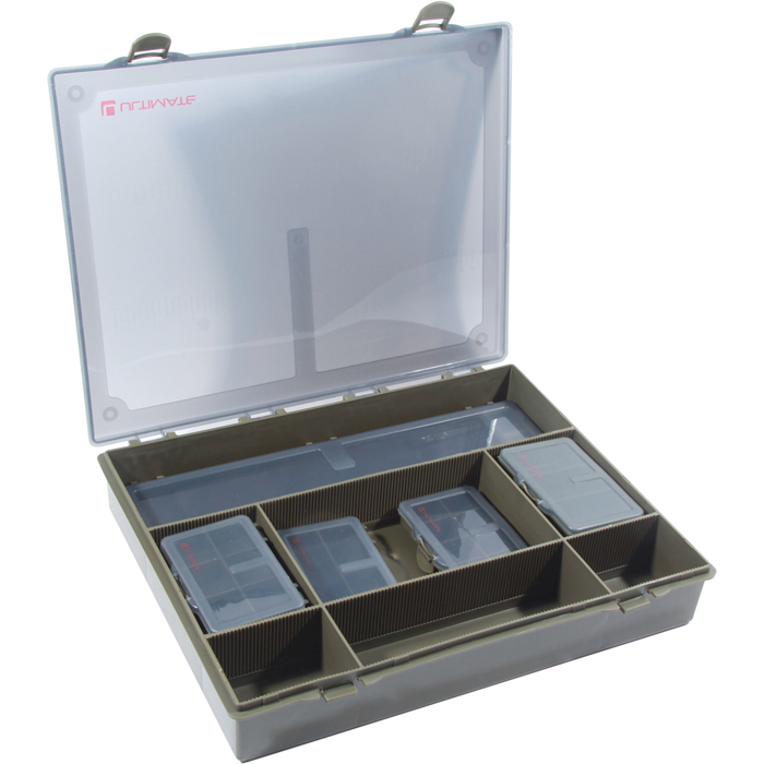 Carp Tacklebox - Boîte à pêche pour la carpe, remplie de matériel pour la carpe de grandes marques connues !