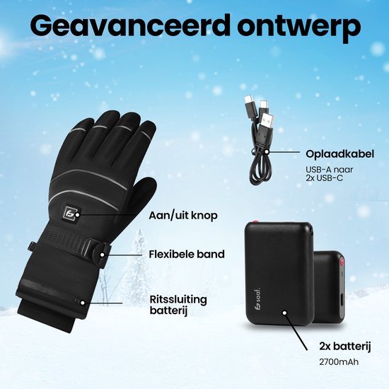 Gants chauffants électriques Saaf