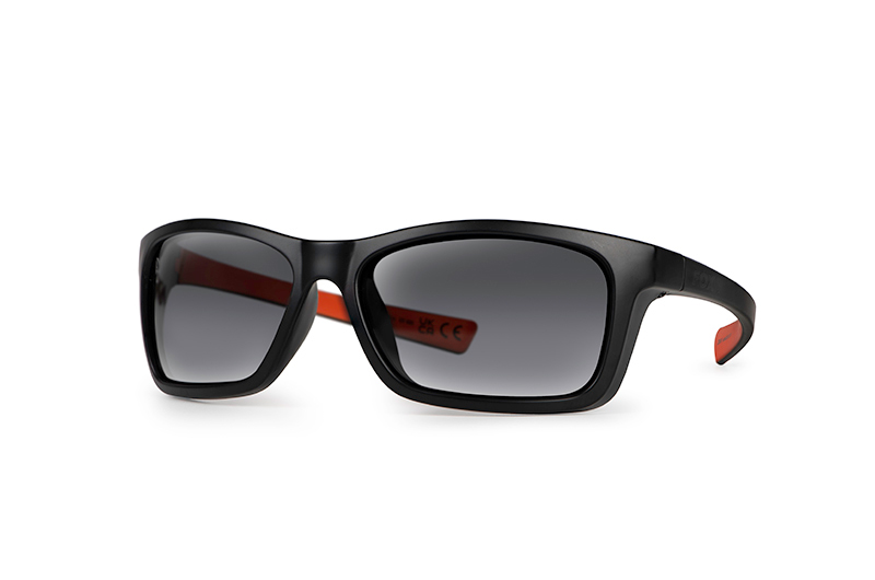 Lunettes de soleil Fox Collection Wraps - Noir/Orange (Verres gris)