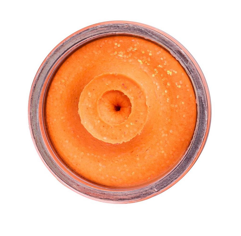 Pâte à truite Berkley PowerBait Trout Bait Fruits (50g) - Fluo Orange