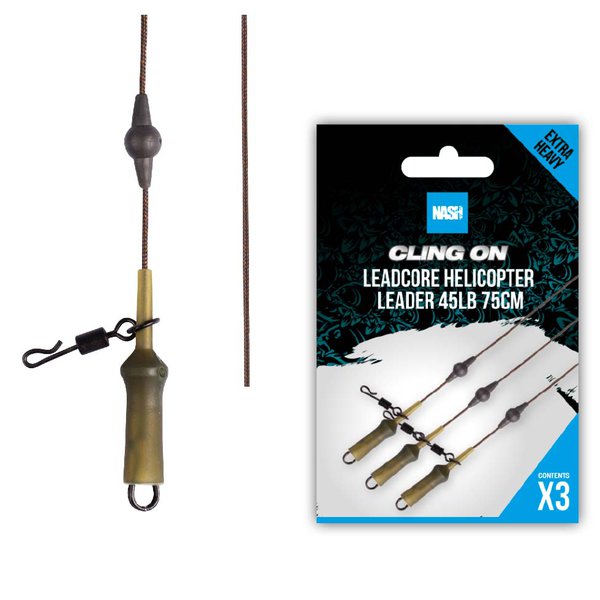 Montages Nash Cling On Leadcore Helicopter Leader (75cm) (3 pcs)