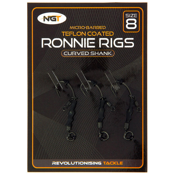 NGT Rig Set avec 10 montages prêts-à-pêcher ! - NGT Ronnie Rigs