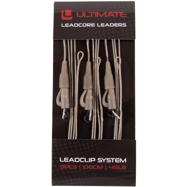 Ultimate Leadcore Leader With Leadclip System, 3 pièces