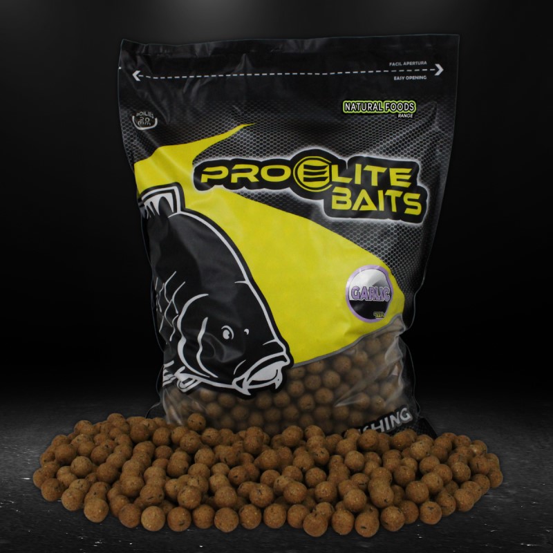 Bouillettes Pro Elite Baits Boilies Natural Foods Garlic 20mm (8kg)