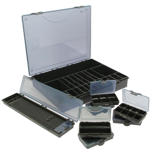 Carp Tacklebox, rempli avec du matériel de Nash, Rod Hutchinson, Ultimate et plus ! - NGT Tackle Box System, y compris Bit Boxes